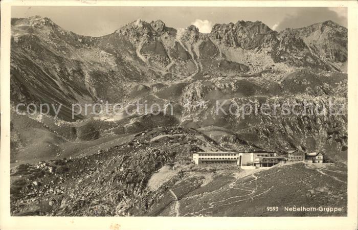 Nebelhorn Bergstation mit Hotel Hoefatsblick