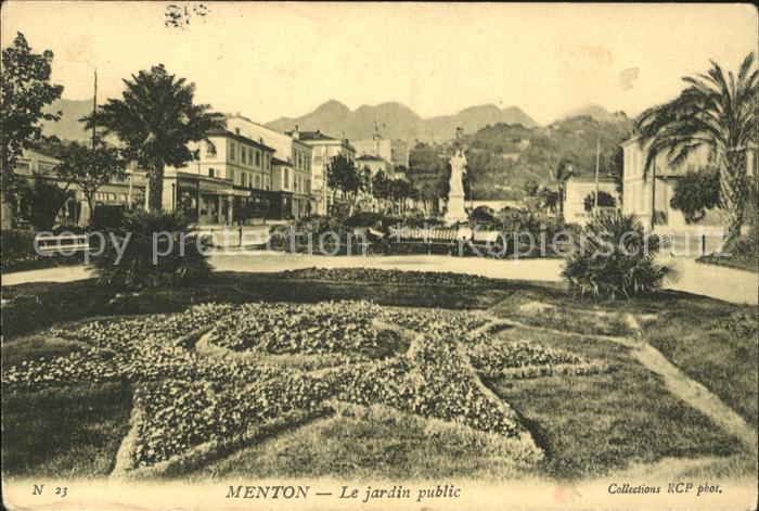 Menton Alpes Maritimes Le Jarding Public