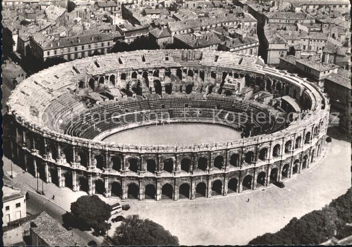 Nimes Les Arenes Fliegeraufnahme