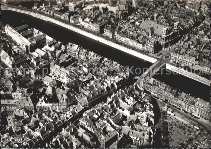 Besancon Doubs Fliegeraufnahme Doubs Maeleine Pont Battant Grande Rue