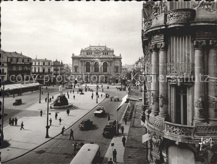 Montpellier Herault Place de la Comedia