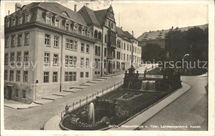Gotha Thueringen Wasserkuenste Landesbrandvers. Anstalt