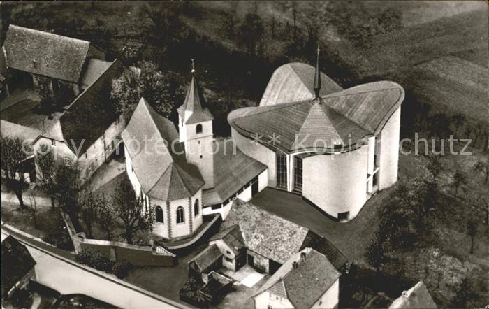 Kaelberau Wallfahrtskirche der Mutter Gottes zum rauhen Winde Fliegeraufnahme