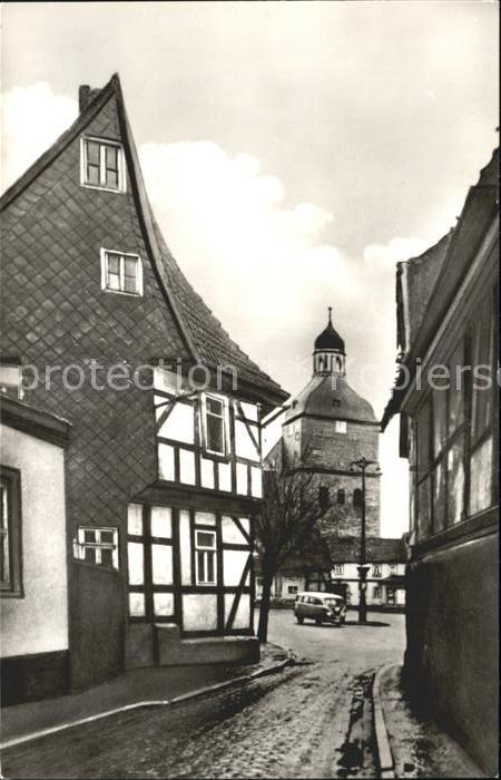 Harzgerode Durchblick zum Markt