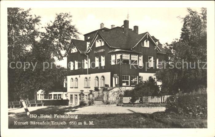 Baerenfels Erzgebirge HO Hotel Felsenburg Kurort