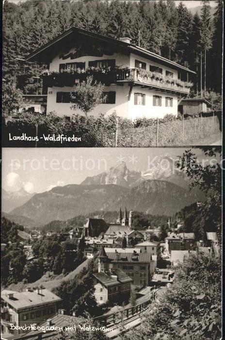 BERCHTESGADEN Bayern Landhaus Waldfrieden Panorama mit Watzmann