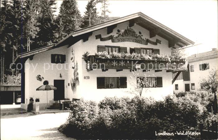 BERCHTESGADEN Bayern Landhaus Waldfrieden