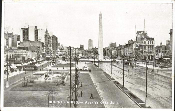 Buenos Aires Avenida 9 de Julio Obelisk