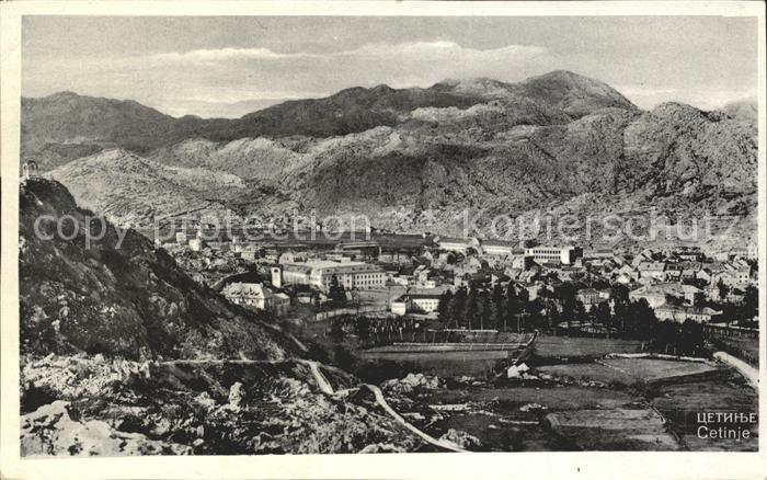 Cetinje Panorama Gebirge