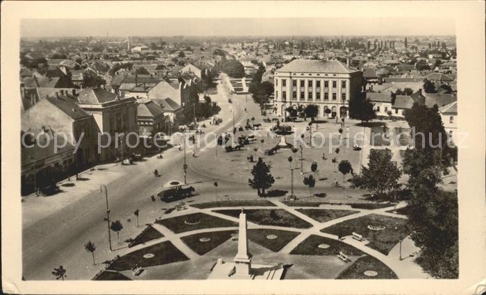 Nagykoros Platz Denkmal Fliegeraufnahme
