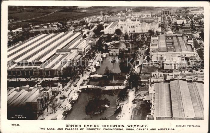 Wembley British Empire Exhibition aerial view