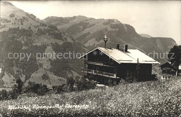 Kitzbuehel Tirol Alpengasthof Obereigen Alpenpanorama Bergwiese