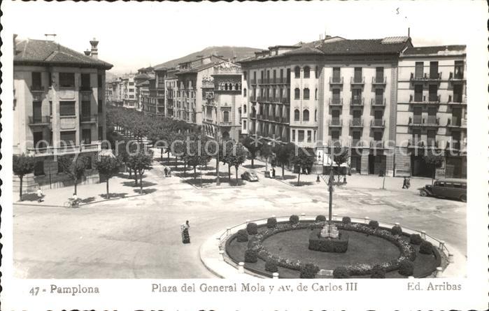 Pamplona Navarra Plaza del General Mola y Avenida de Carlos III