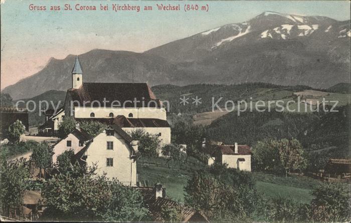 St Corona Wechsel Ortsansicht mit Kirche
