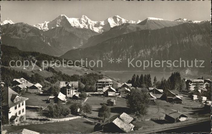 Beatenberg Panorama Thunersee Eiger Moench Jungfrau Berner Alpen