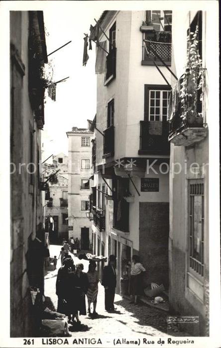 Lisboa Antiga Alfama Rua da Regueira