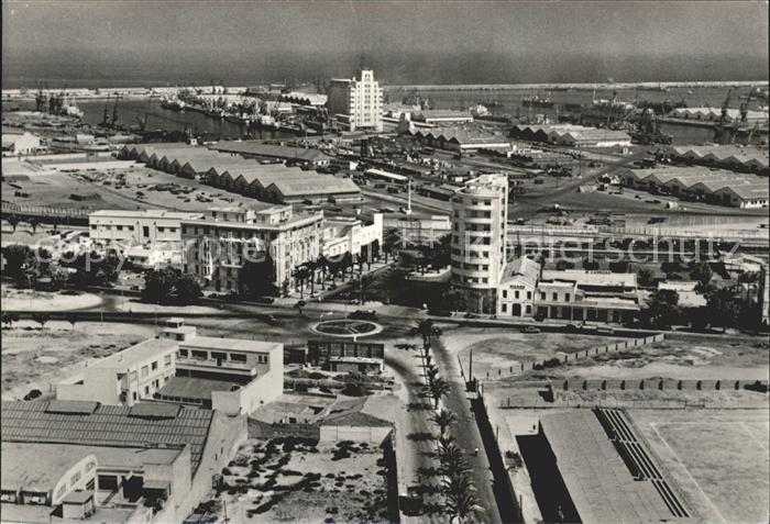 Casablanca Vue generale du Port vue aerienne