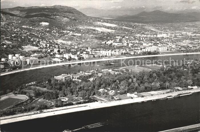 Budapest Margareteninsel Harmashatar Berg Fliegeraufnahme
