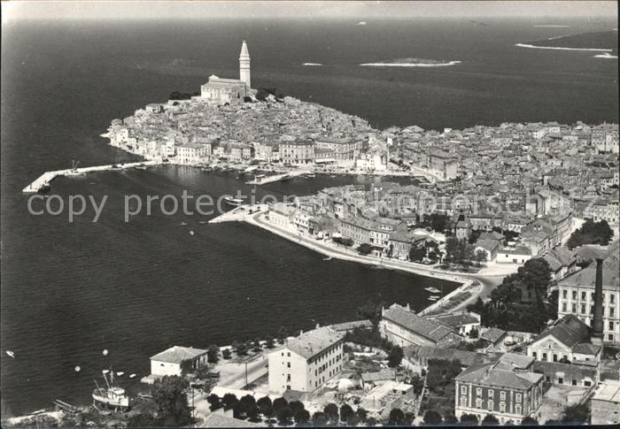 Rovinj Istrien Panorama Fliegeraufnahme