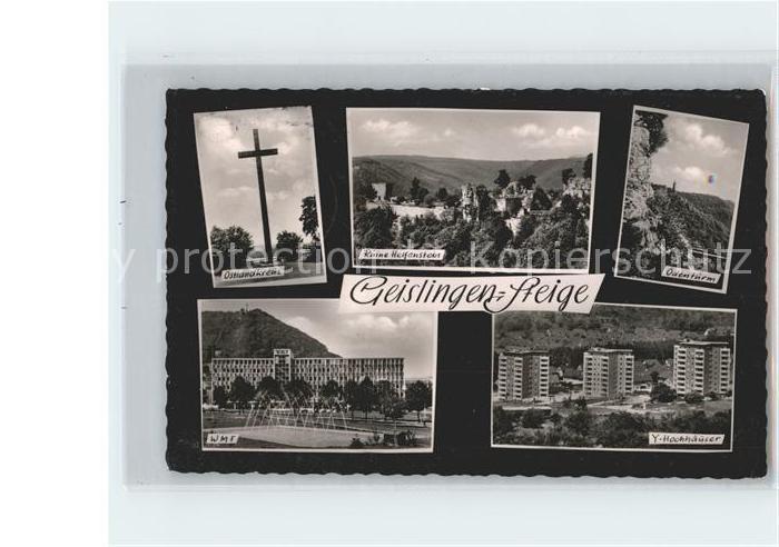 Geislingen Steige Ostlandkreuz Ruine Helfenstein oedenturm Hochhaus WMF Fuenftae