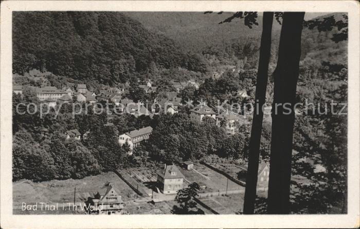 Bad Thal Ruhla Blick ins Tal Thueringer Wald