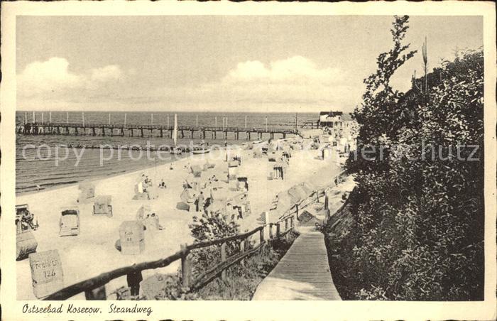 Koserow Ostseebad Usedom Strandweg Steg