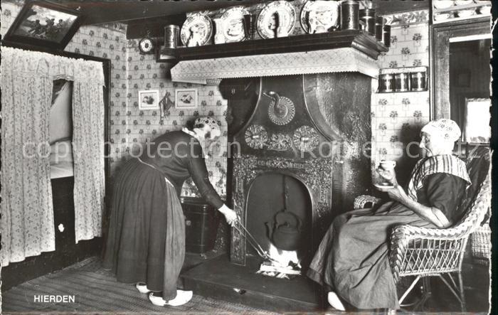 Hierden Szene in der Bauernk?che Kamin