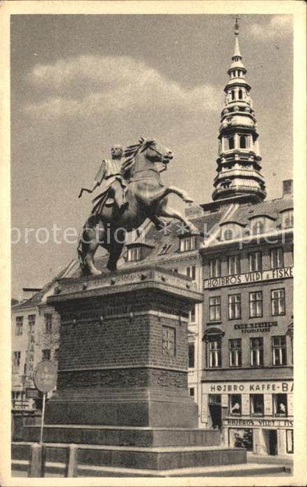 Copenhagen Kobenhavn Absalonstatuen Monument of Bishop Absalon