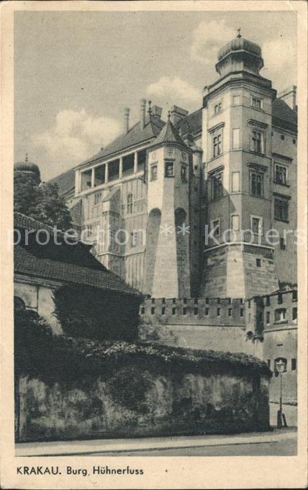 Krakau Krakow Burg Huehnerfuss