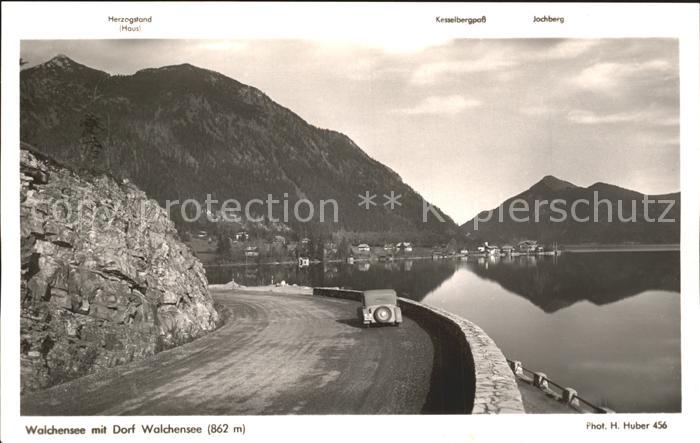 Walchensee Uferstrasse Alpen