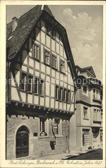 Bacharach Rhein Haus Sickingen Historisches Gebaeude 15. Jhdt.