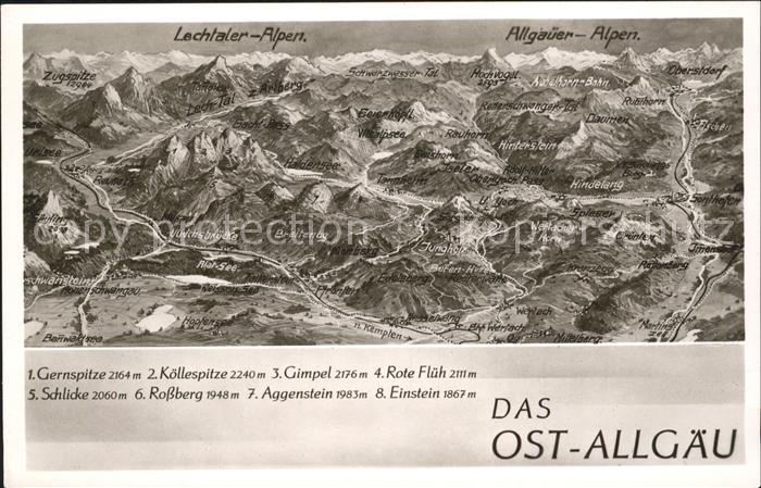 Lindenberg Allgaeu Panorama Ost Allgaeu Alpen aus Vogelperspektive