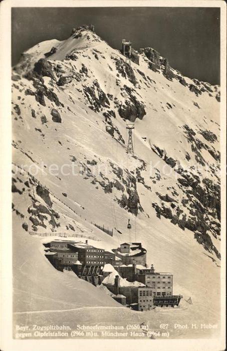 GARMISCH-PARTENKIRCHEN Bayern Zugspitzbahn Schneefernerhaus Gipfelstation Muench