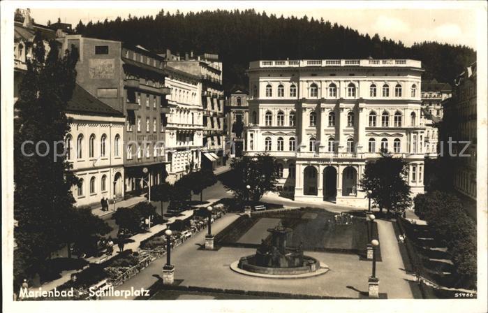 Marienbad Tschechien Boehmen Schillerplatz