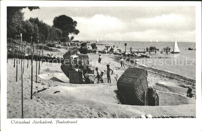 Sierksdorf Badestrand Strandkorb Ostseebad