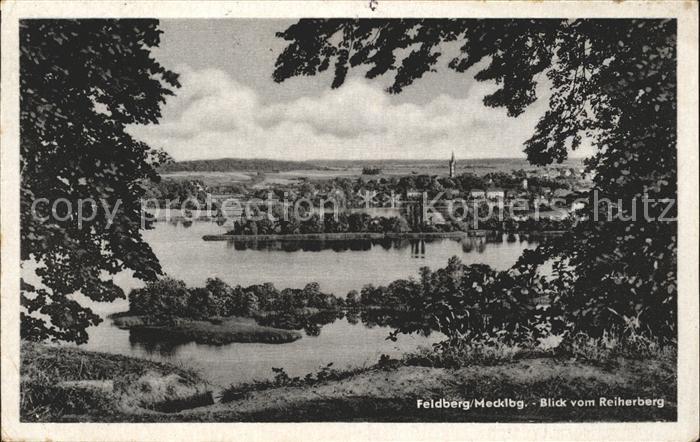 Feldberg Mecklenburg Blick vom Reiherberg