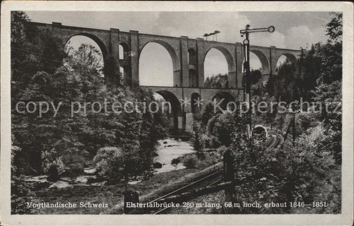 Bruecken Bauwerke Elstertalbruecke Vogtlaendische Schweiz Eisenbahn