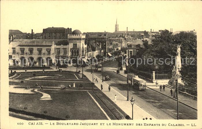 Calais Boulevard Jacquart et Monument des Enfants du Calaisis