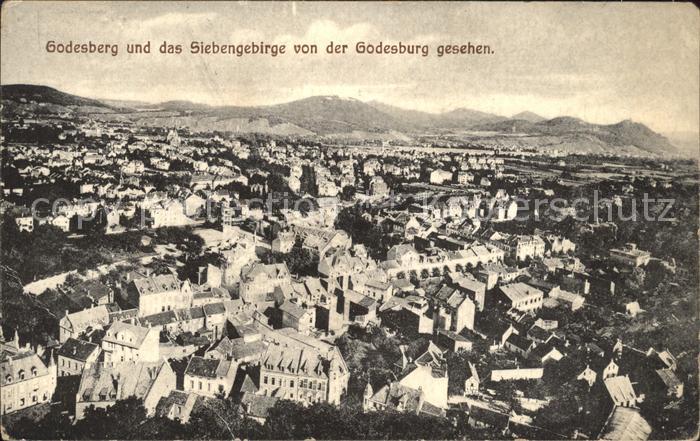 Godesberg Bad Panorama Blick von der Godesburg Siebengebirge