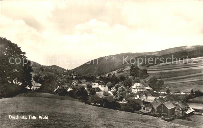 Doeschnitz Panorama Thueringer Wald