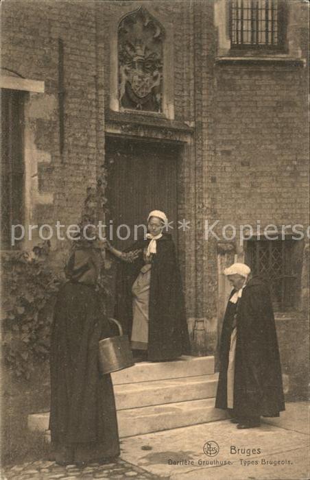Bruges BRUGGE Belgie Derriere Gruuthuse Types Brugeois