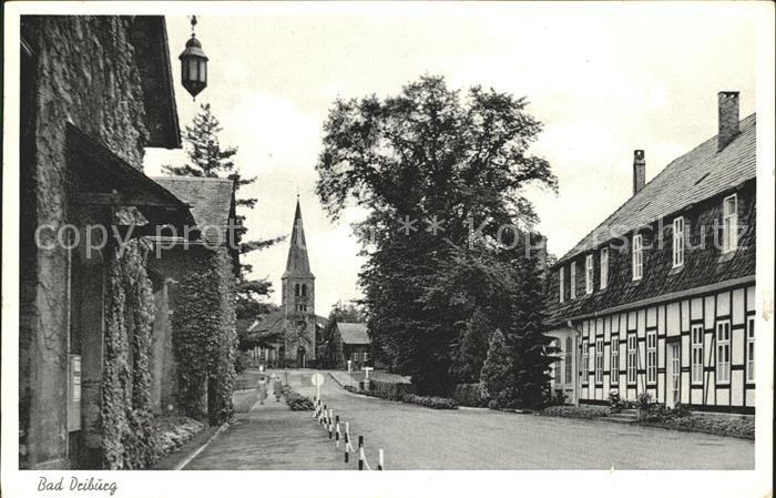 Bad Driburg Strassenpartie Kirche
