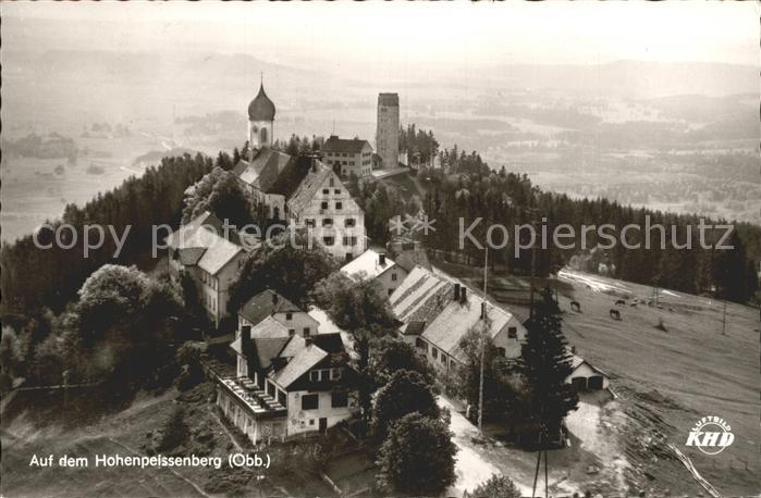Hohenpeissenberg Berggasthof Bayrischer Rigi Fliegeraufnahme