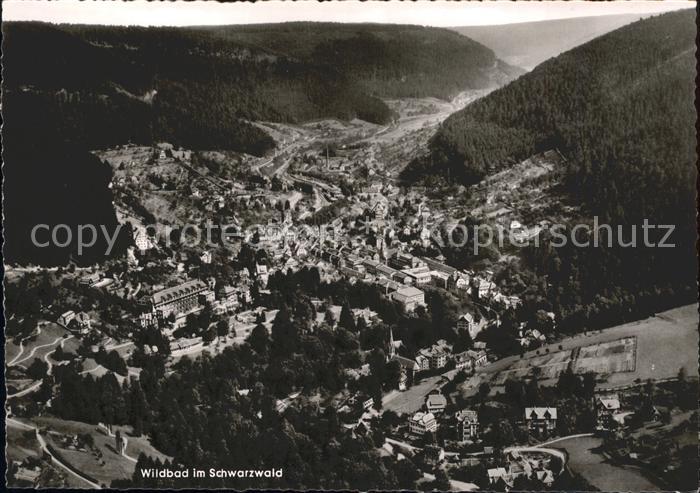 Wildbad Schwarzwald Fliegeraufnahme