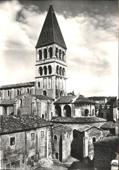 Tournus Eglise Saint Philibert Clocher Abside