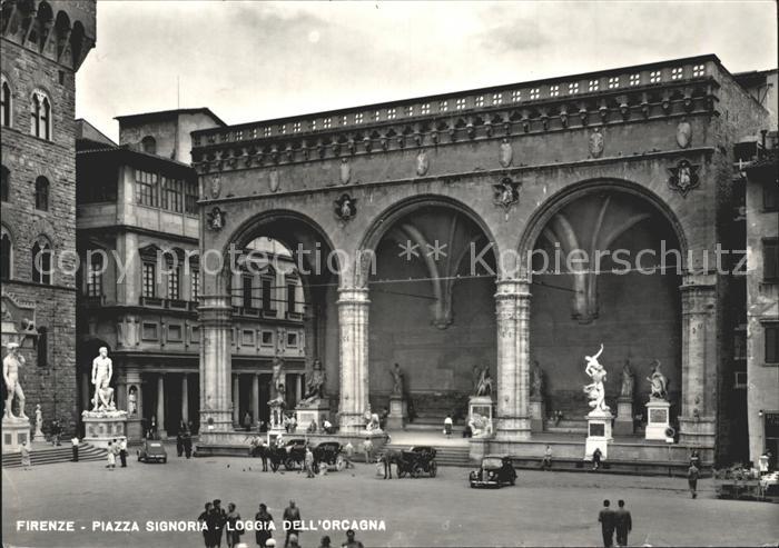 Firenze Florenz Piazza Signoria Loggia dell Orcagna