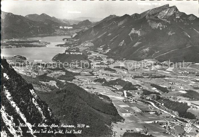 Bad Ischl Salzkammergut Blick von Katrin Alpe Tal der Ischl Alpenpanorama
