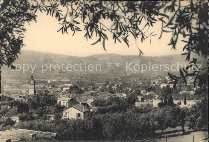 Draguignan De l Horloge a l'Hopital au fond le Ceyran