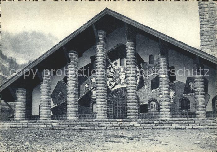 Assy-Passy Haute Savoie Eglise d Assy Facade Mosaique