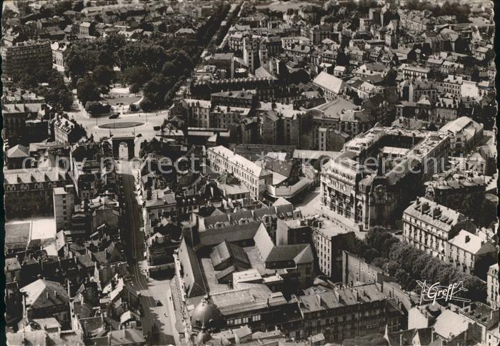 Dijon 21 Poste Porte Guillaume Jardin Darcy vue aerienne